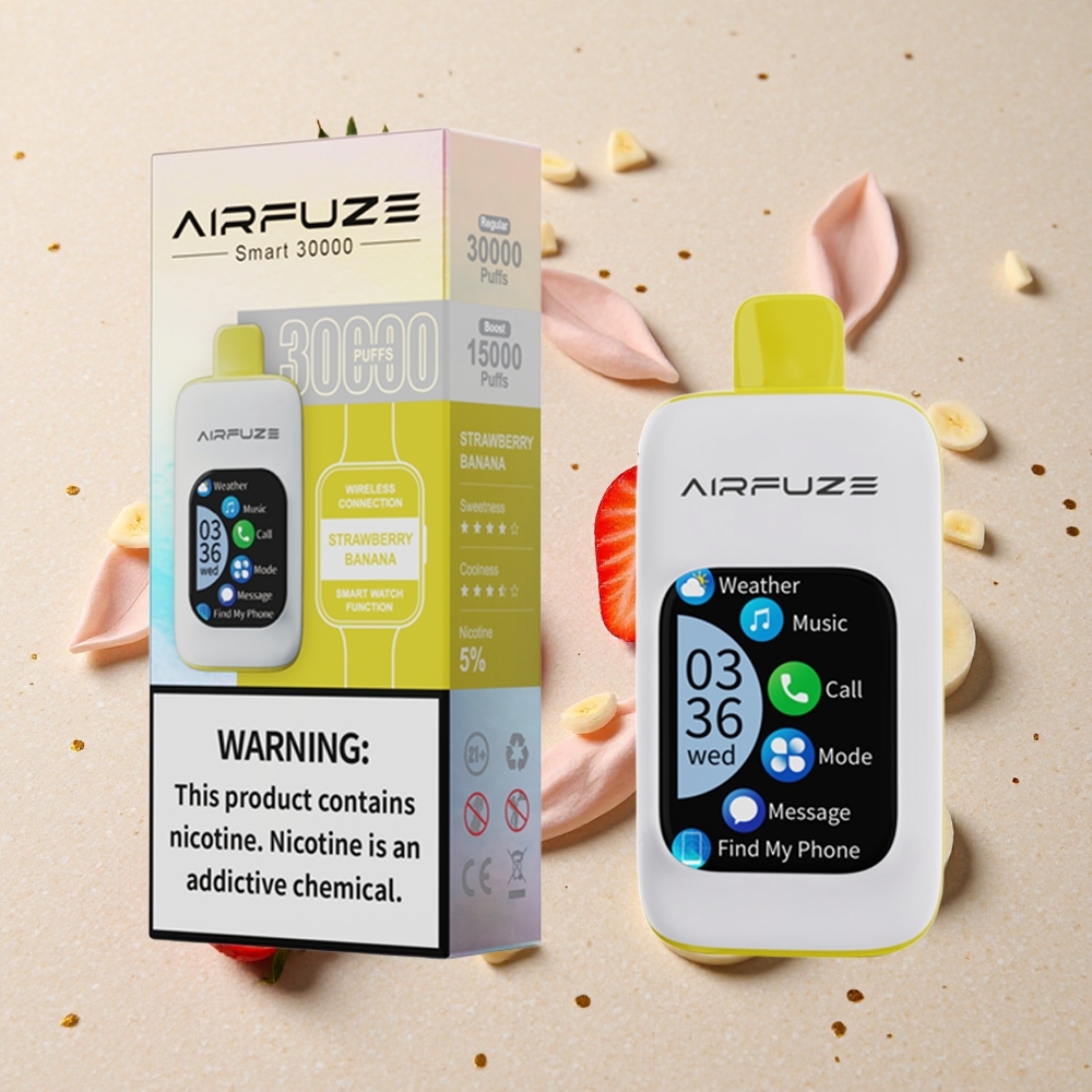 AirFuze Smart 30000 Puffs Jahoda Banán 2.01\"TFT 900mAh