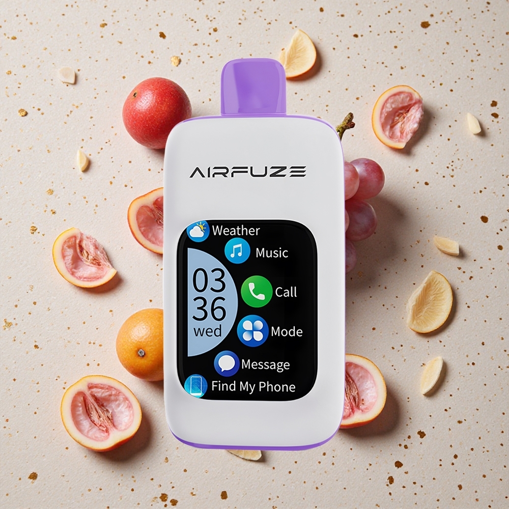 AirFuze Smart 30000 Puffs Jednorázová Vape Hroznový Výbuch 900mAh Typ-C