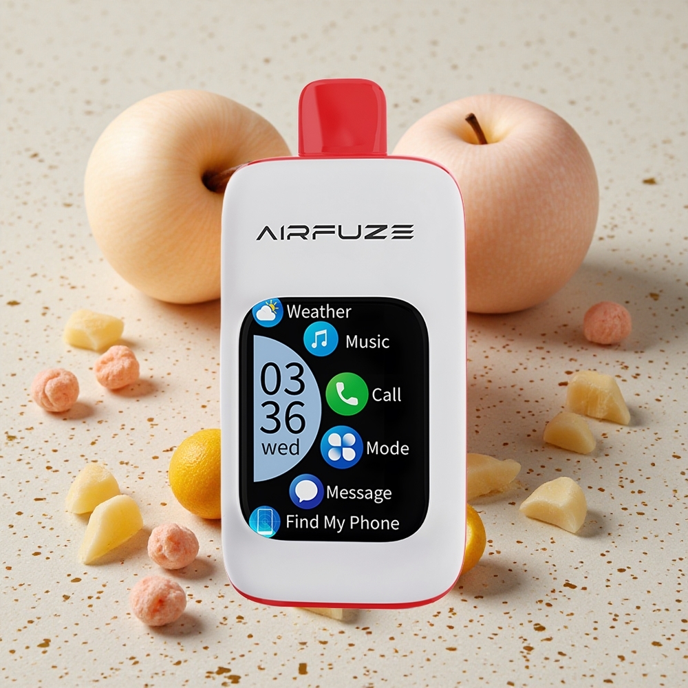 AirFuze Smart 30000 Puffs Jednorázová Vape Trojité jablko Typ-C 900mAh