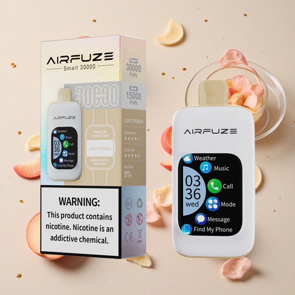 AirFuze Smart 30000 Puffs Sladká Broskvová 900mAh 5% Nikotinu