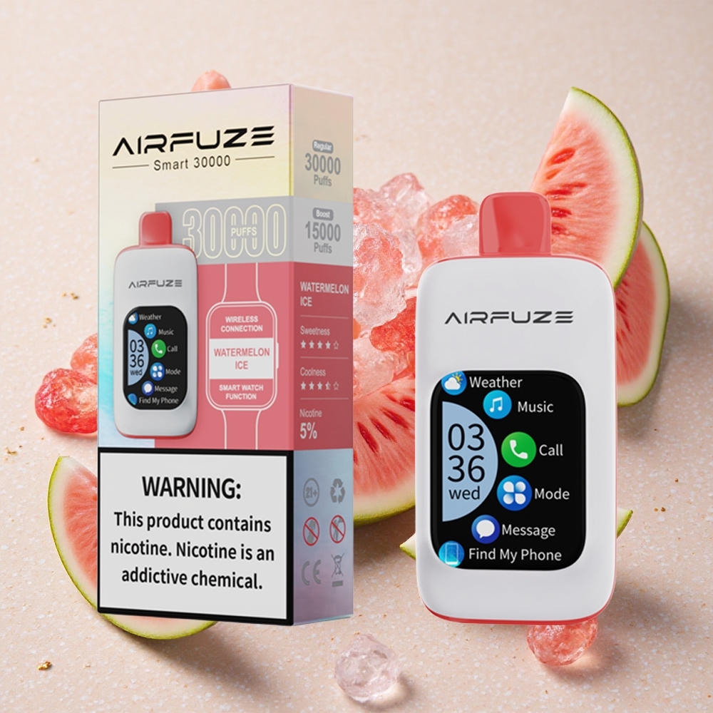 AirFuze Smart 30000 Puffs Vodní Meloun Led 5% Nikotinu 900mAh