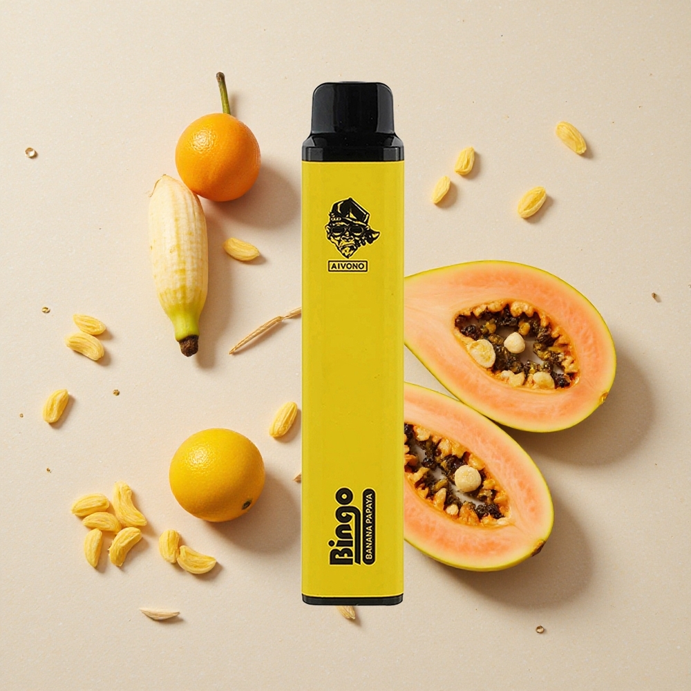 Aivono Aim Bingo 4000 Puffs Banán Papája 10mL 1000mAh