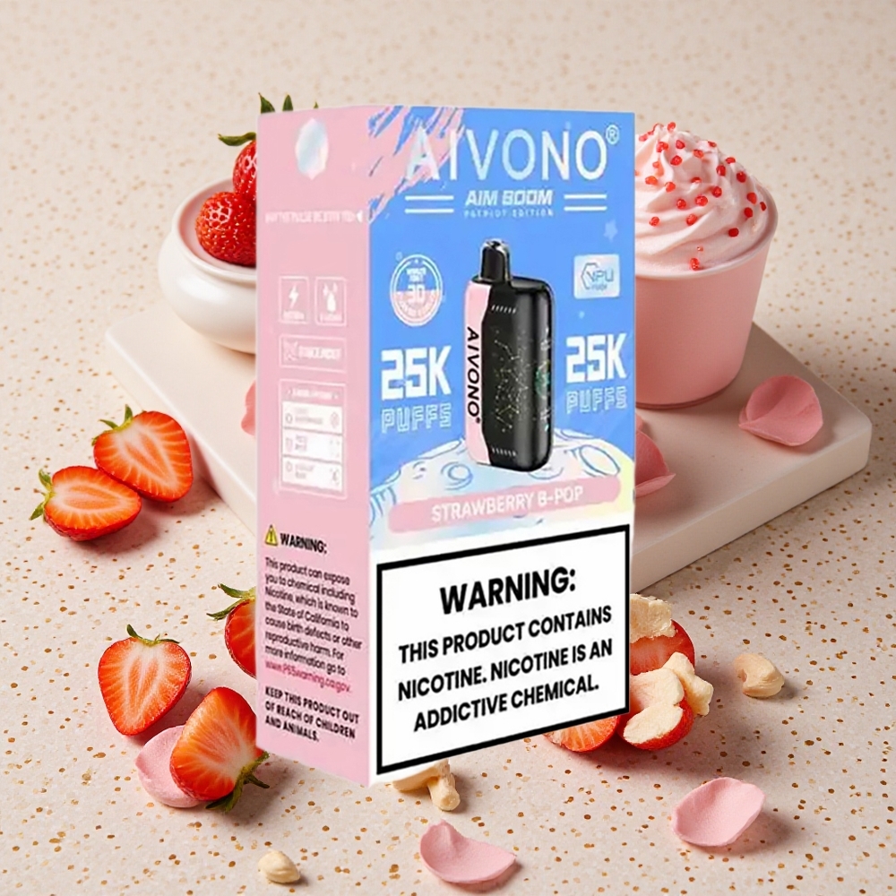 Aivono Aim Boom 25000 Puffs Jahoda B Pop 28ml 650mAh
