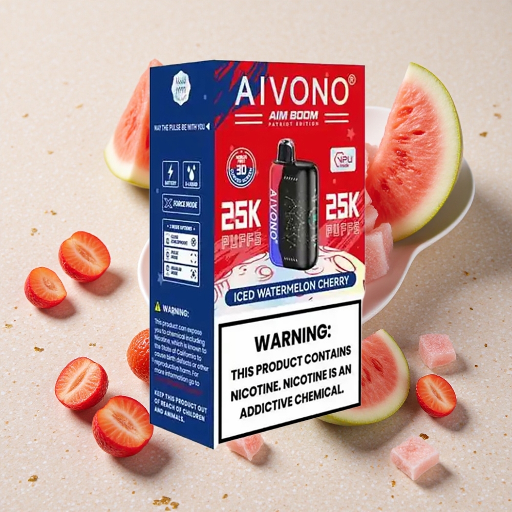 Aivono Aim Boom 25000 Puffs Ledová Meloun Třešeň 28ml 650mAh