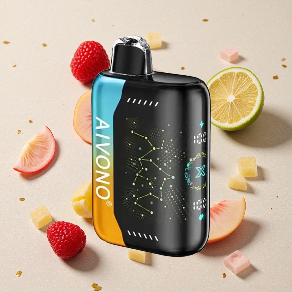 Aivono Aim Boom 25000 Puffs Malina Broskev Limetka 28ml 650mAh