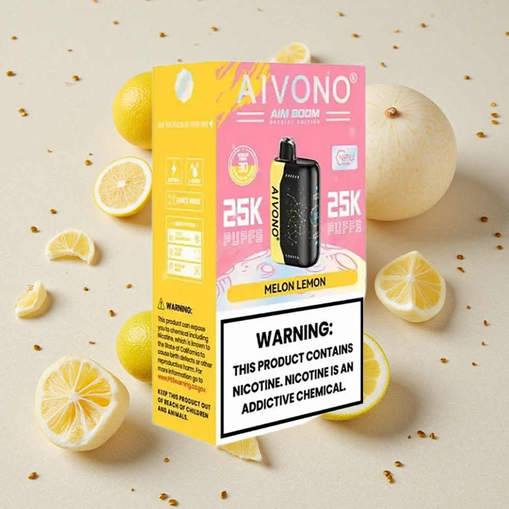 Aivono Aim Boom 25000 Puffs Meloun Citrón Typ-C Nabíjení 650mAh Baterie