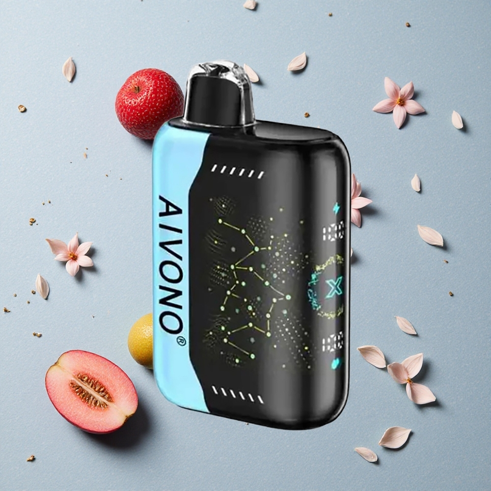 Aivono Aim Boom 25000 Puffs Modrá Malina Led 28ml 650mAh