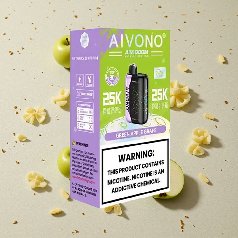Aivono Aim Boom 25000 Puffs Zelené Jablko Hroznový 28ml 650mAh