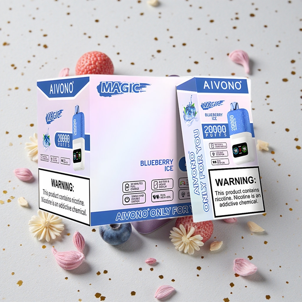 Aivono Aim Magic 20000 Puffs Jednorázová Vape Borůvková ledová 26ml LCD displej