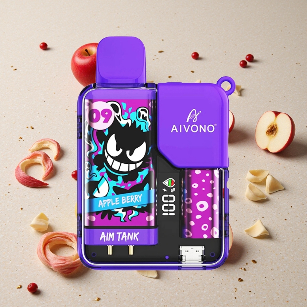 Aivono Aim Tank 9500 Puffs Jablko-Bobule 18ml Kapacita 650mAh Baterie