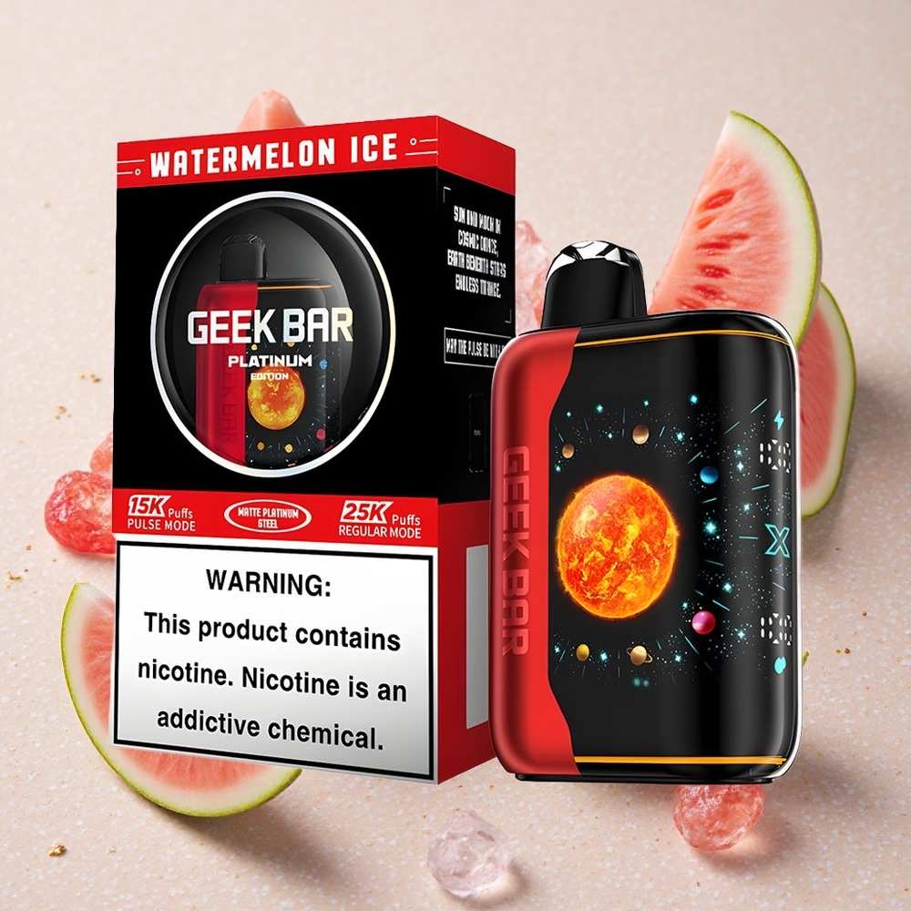 GEEK BAR Platinum Edition 25000 Puffs Vodní Meloun Led 20mL 2% Nikotinu
