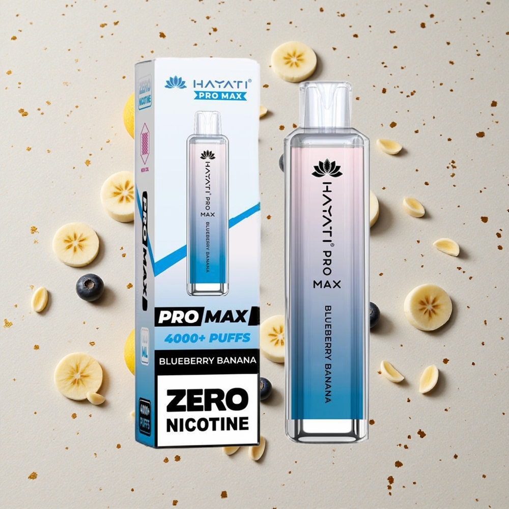 Hayati Pro Max 4000 Puffs Jednorázová Vape Borůvka Banán 2ml nádrž 1400mAh baterie