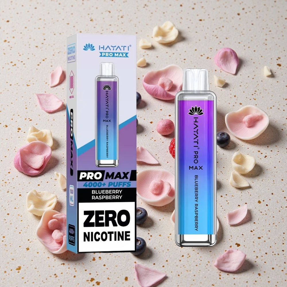 Hayati Pro Max 4000 Puffs Jednorázová Vape Borůvka Malina 2% 5% Nikotinu 1400mAh Baterie
