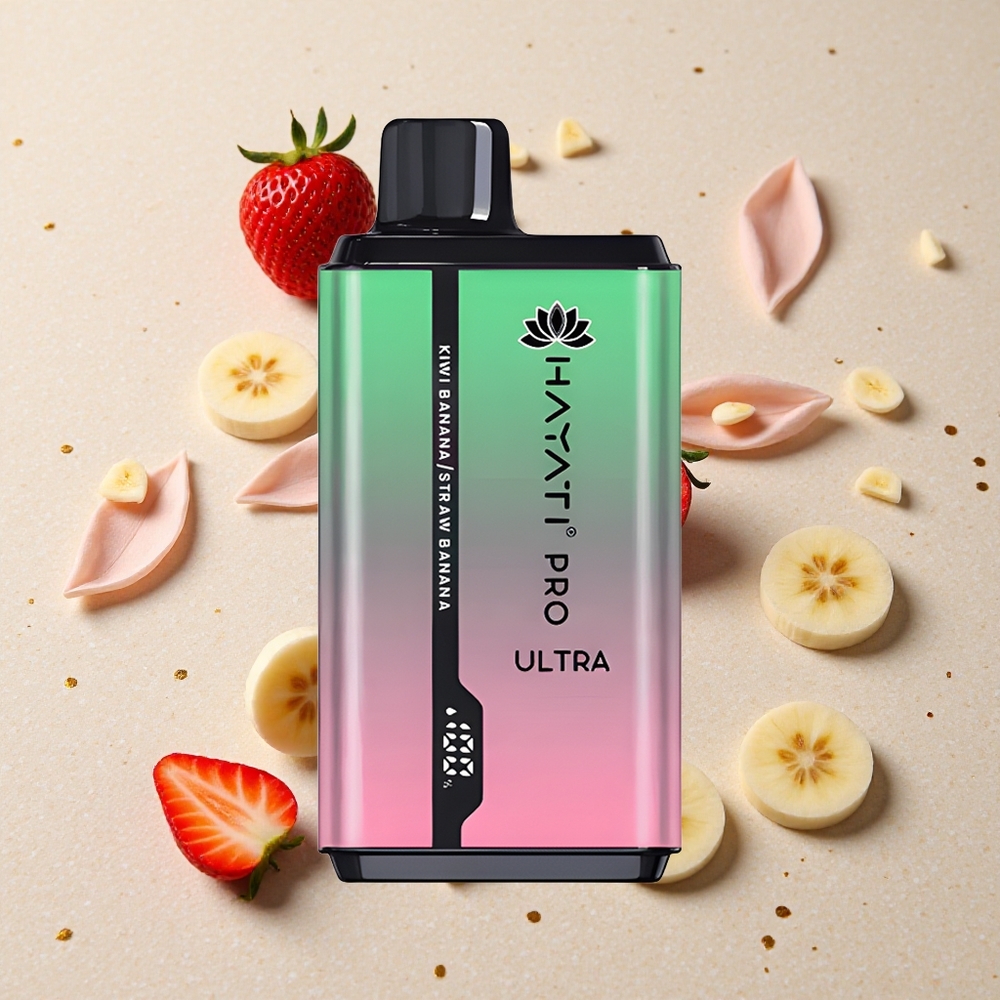 Hayati Pro Ultra 15000 Půtů Kiwi Banán 2x12ml 2% Nikotinu