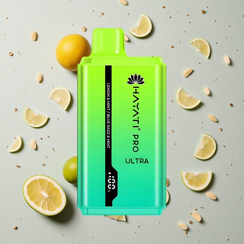 Hayati Pro Ultra 15000 Puffs Citrón & Máta Modré Maliny & Máta 2 12ml 2% Nikotinu