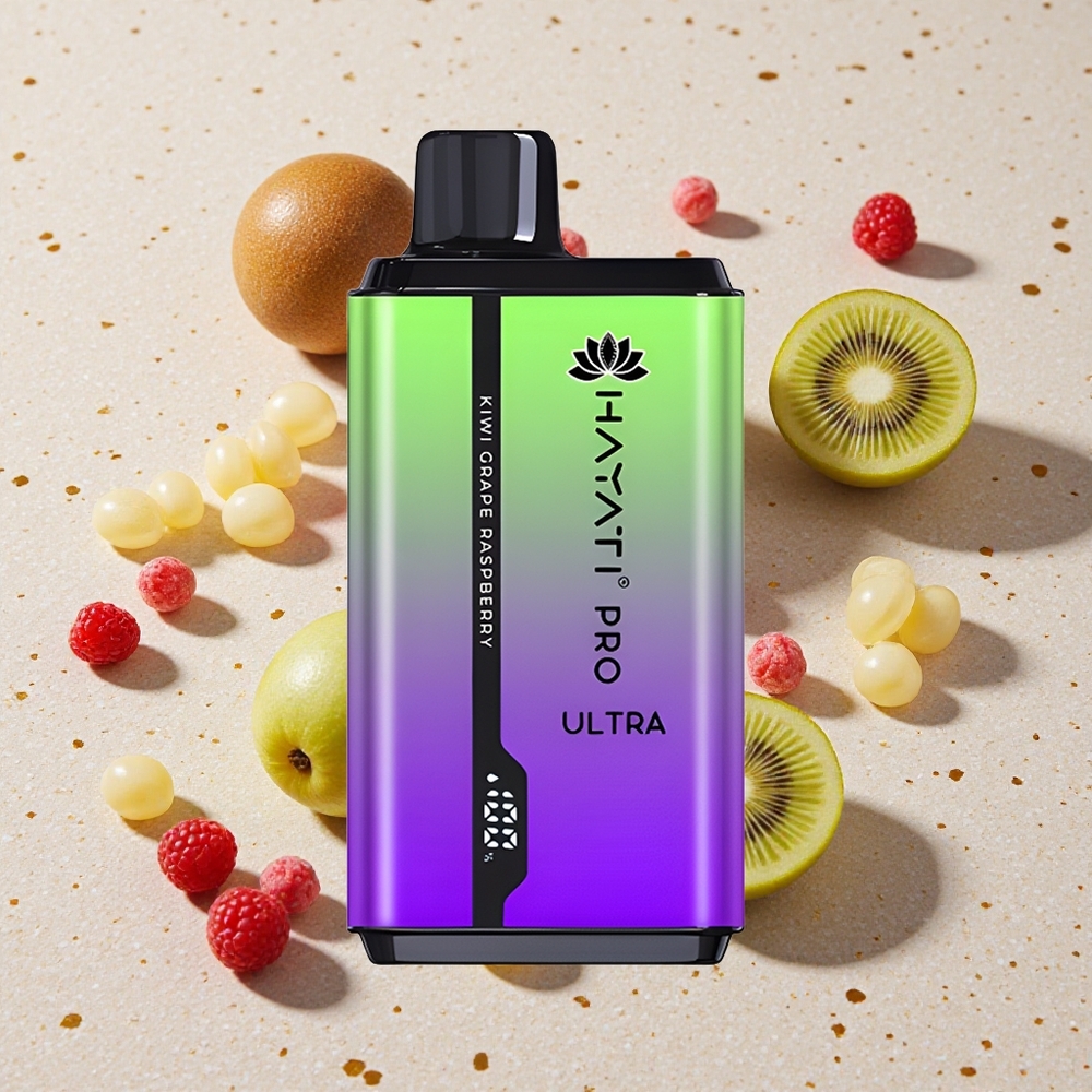 Hayati Pro Ultra 15000 Puffs Kiwi Hroznový Malina 850mAh 2 12ml