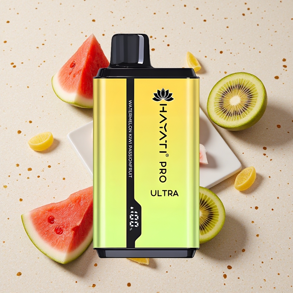 Hayati Pro Ultra 15000 Puffs Meloun Kiwi Mučenka 850mAh 2 12ml