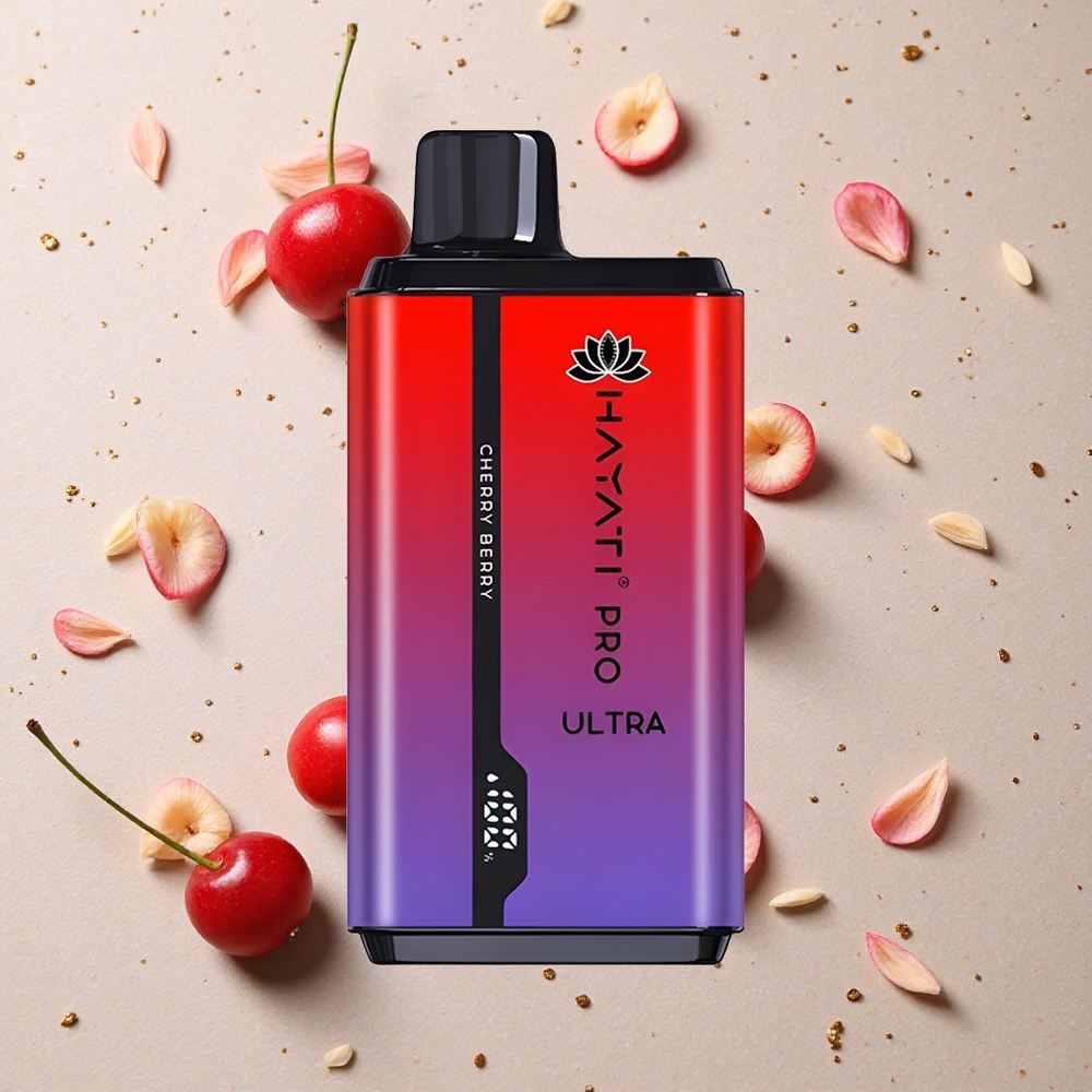 Hayati Pro Ultra 15000 Puffs Třešňovo-Borůvková 2x12ml 2% Nikotinu