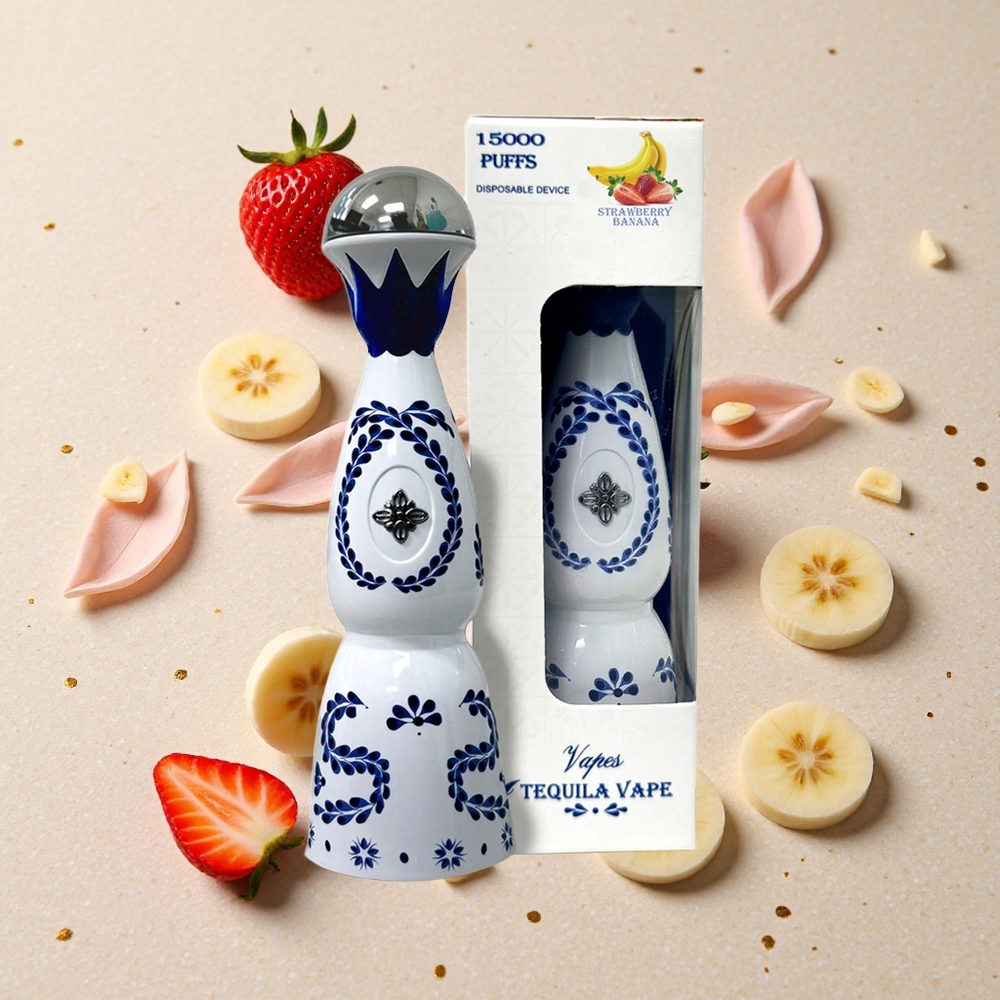 Humo Azul 15000 Puffs Jahoda Banán 20mL 5% Nikotinu