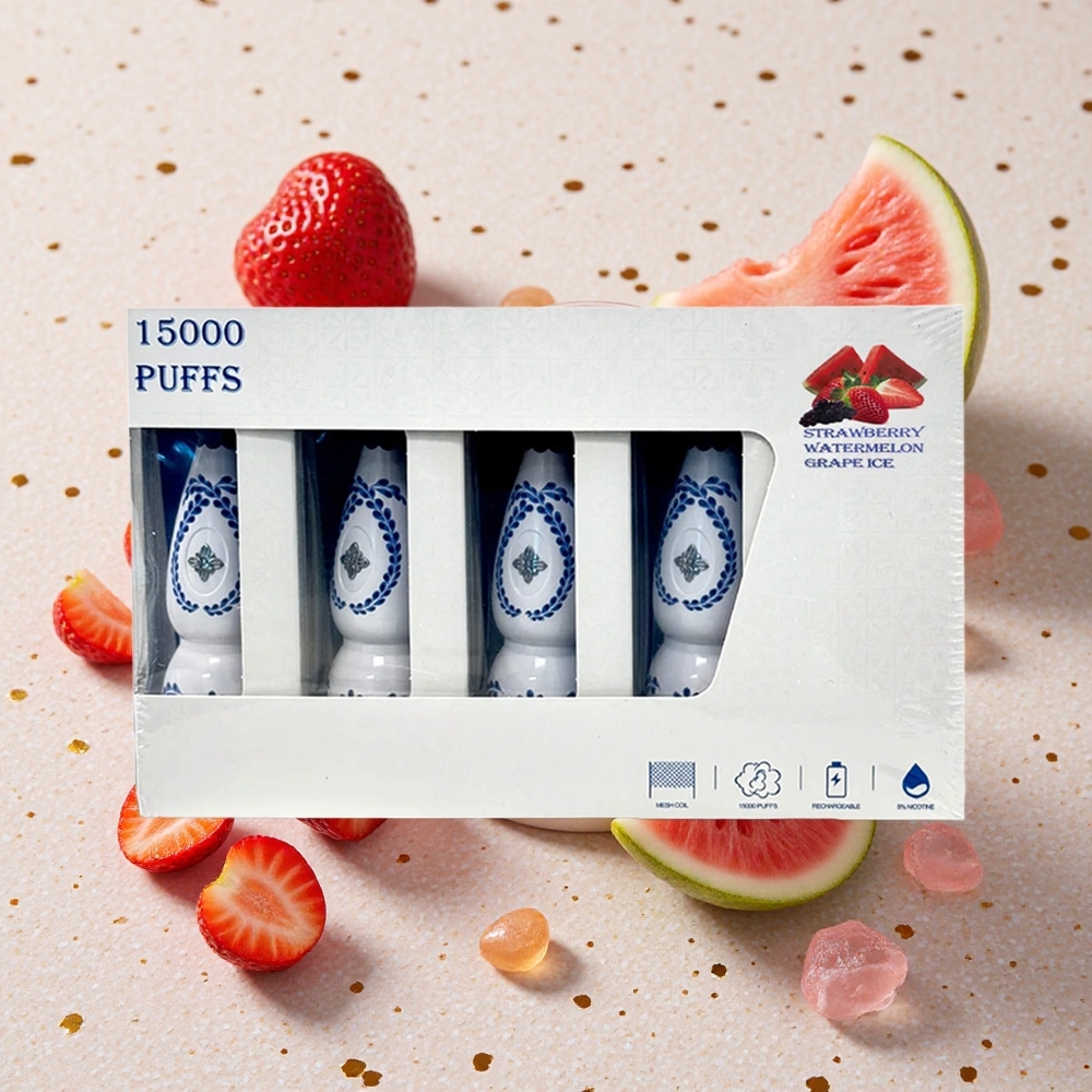 Humo Azul 15000 Puffs Jahoda Meloun Ledová Hroznová 20mL 5% Nikotinu