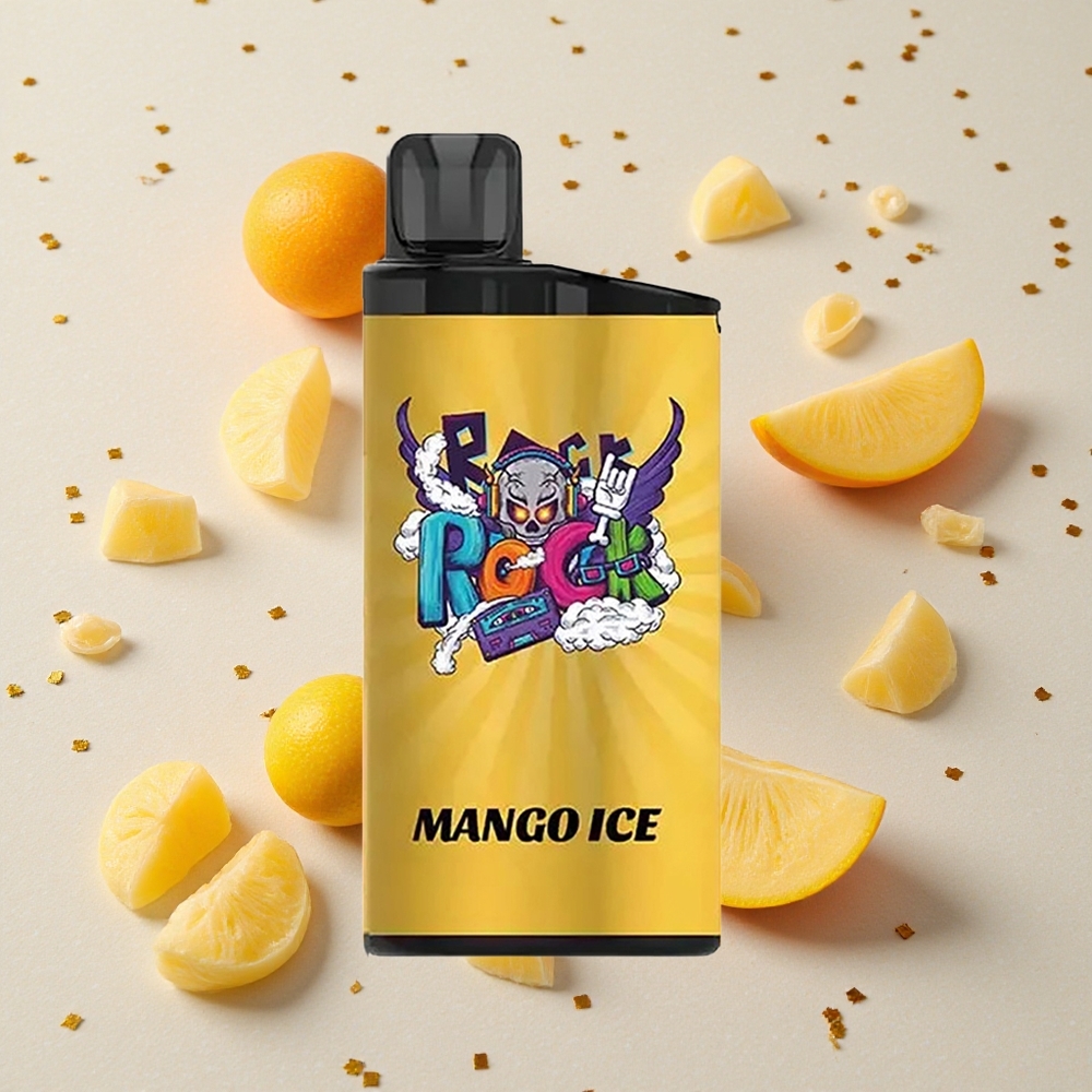 IGET Bar 3500 Puffs Mango Led Jednorázová Vape 1400 mAh 1.2 Ohm Mesh Coil