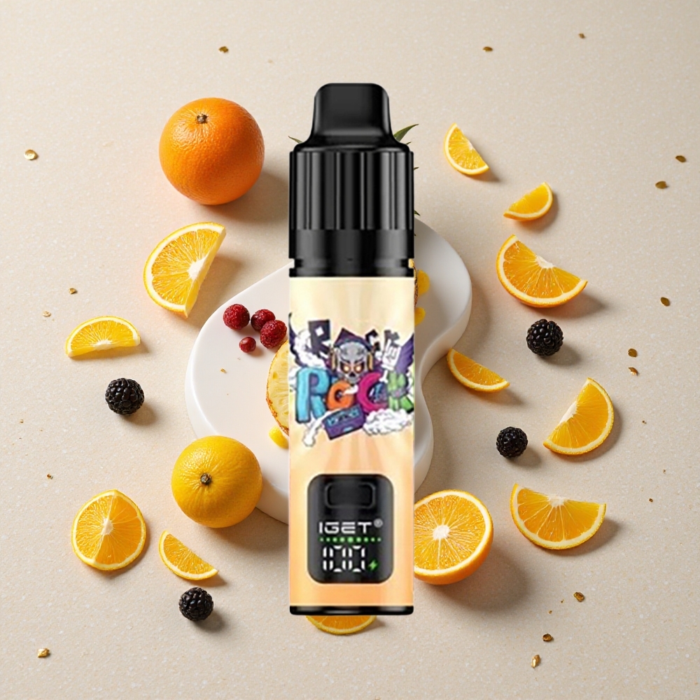 IGET BAR PLUS S3 POD 10000 Puffs Ostružina Ananas Pomeranč 18 ml E-liquid 950 mAh