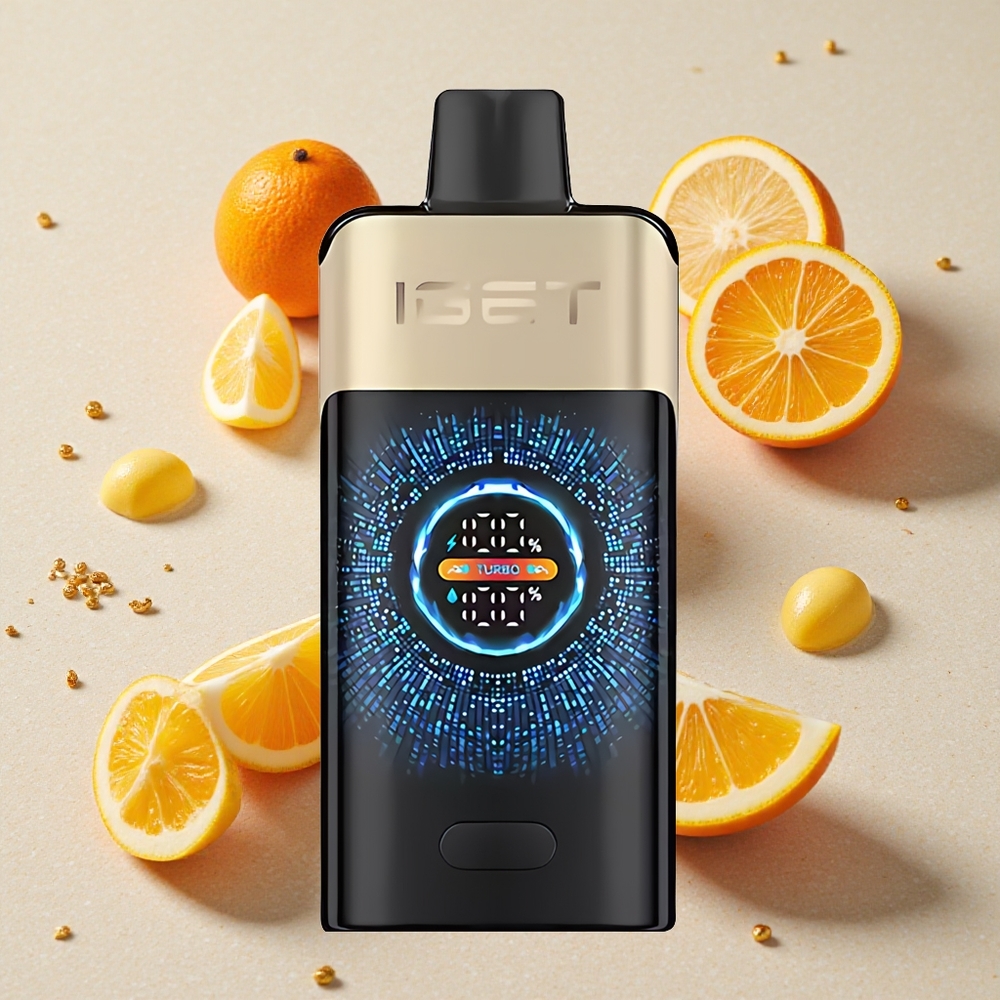 IGET ONE 12000 Puffs Tropická Pomerančová Příšera 2700 mAh Velký Zakřivený Barevný Displej