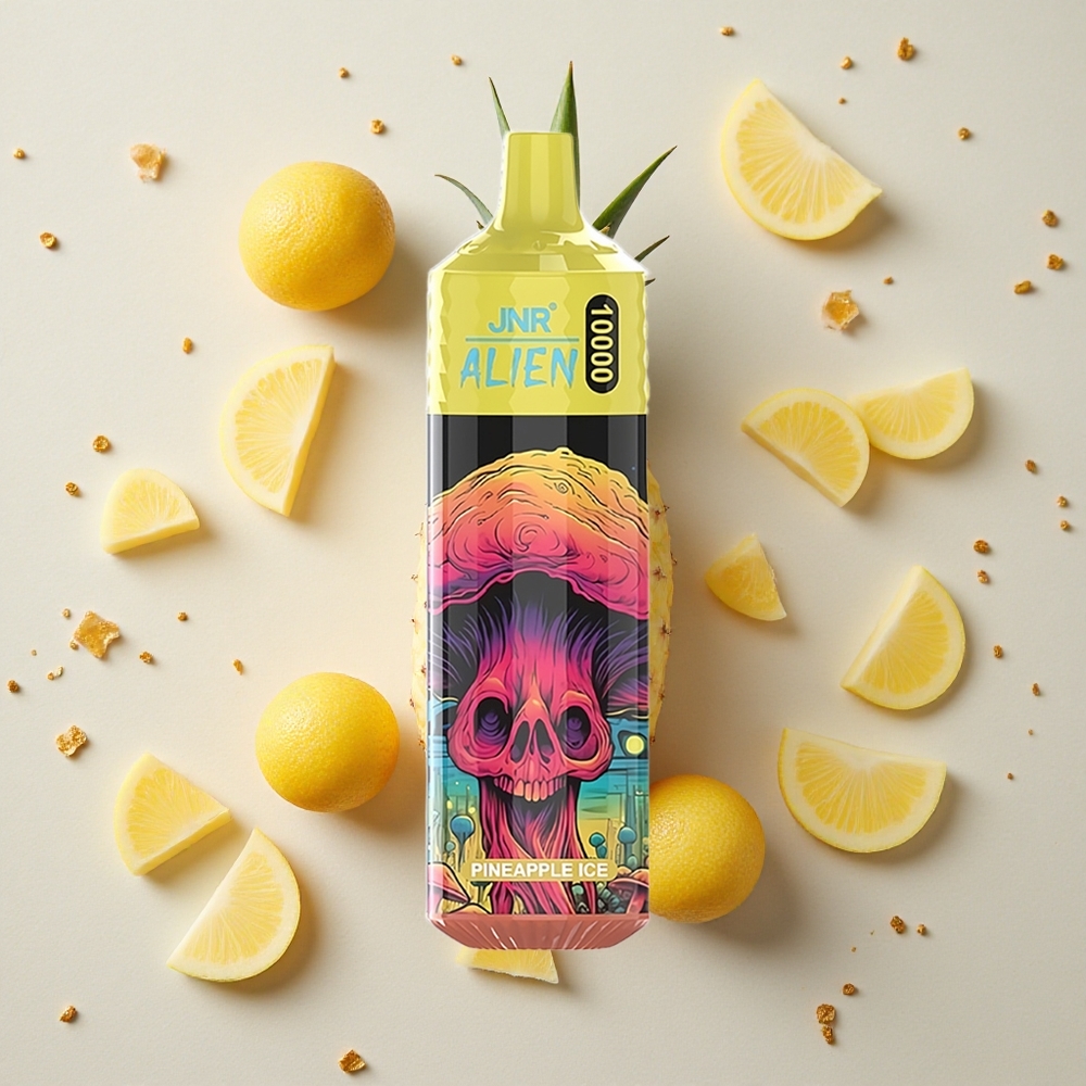 JNR Alien 10000 Puffs Kapacita baterie 850mAnanasový led