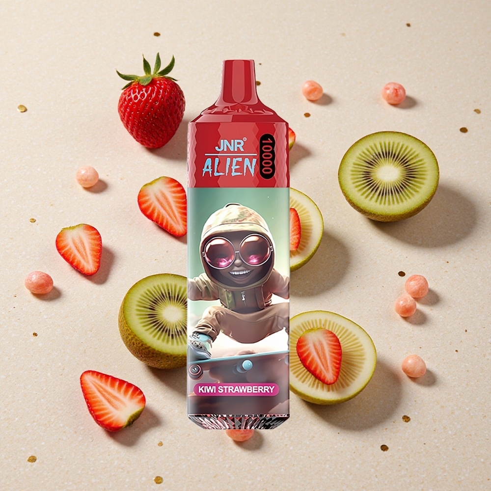 JNR Alien 10000 Puffs Kiwi Jahoda 850mAh Typ-C
