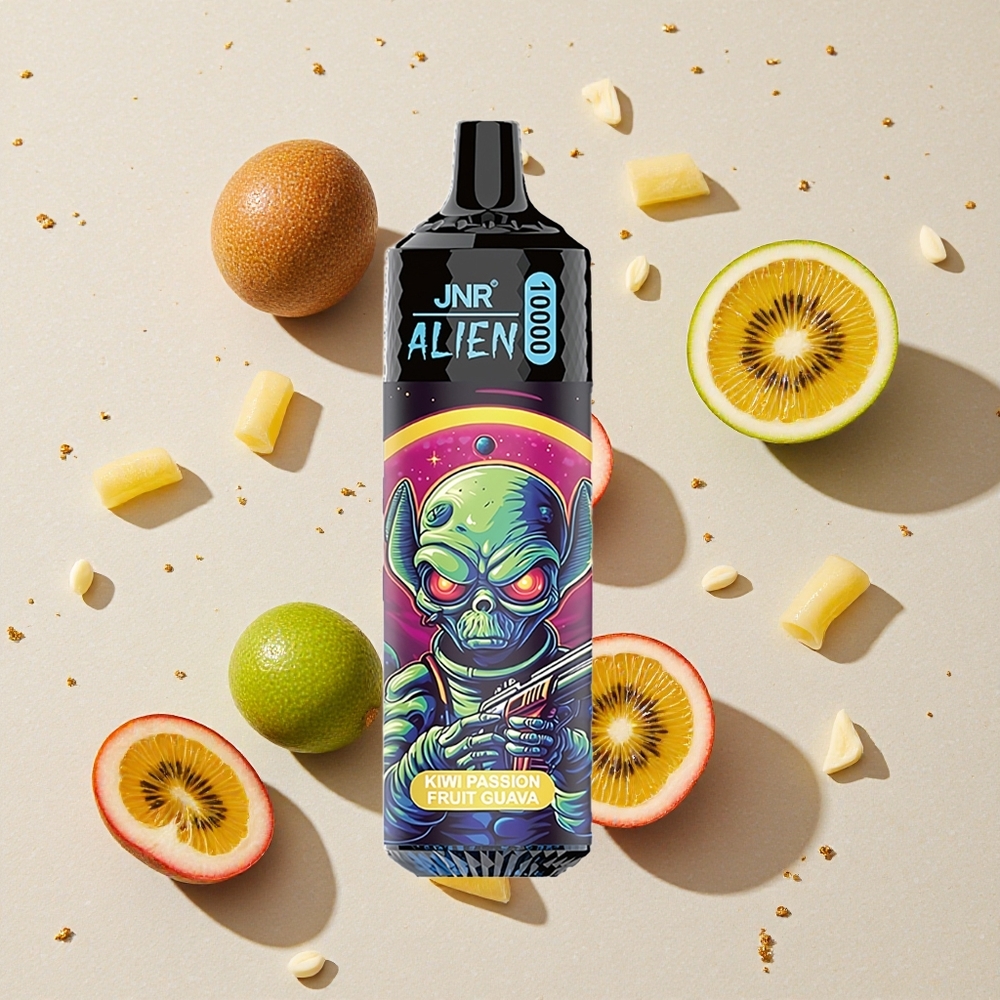 JNR Alien 10000 Puffs Kiwi mučenka guava 850mAh 20ml