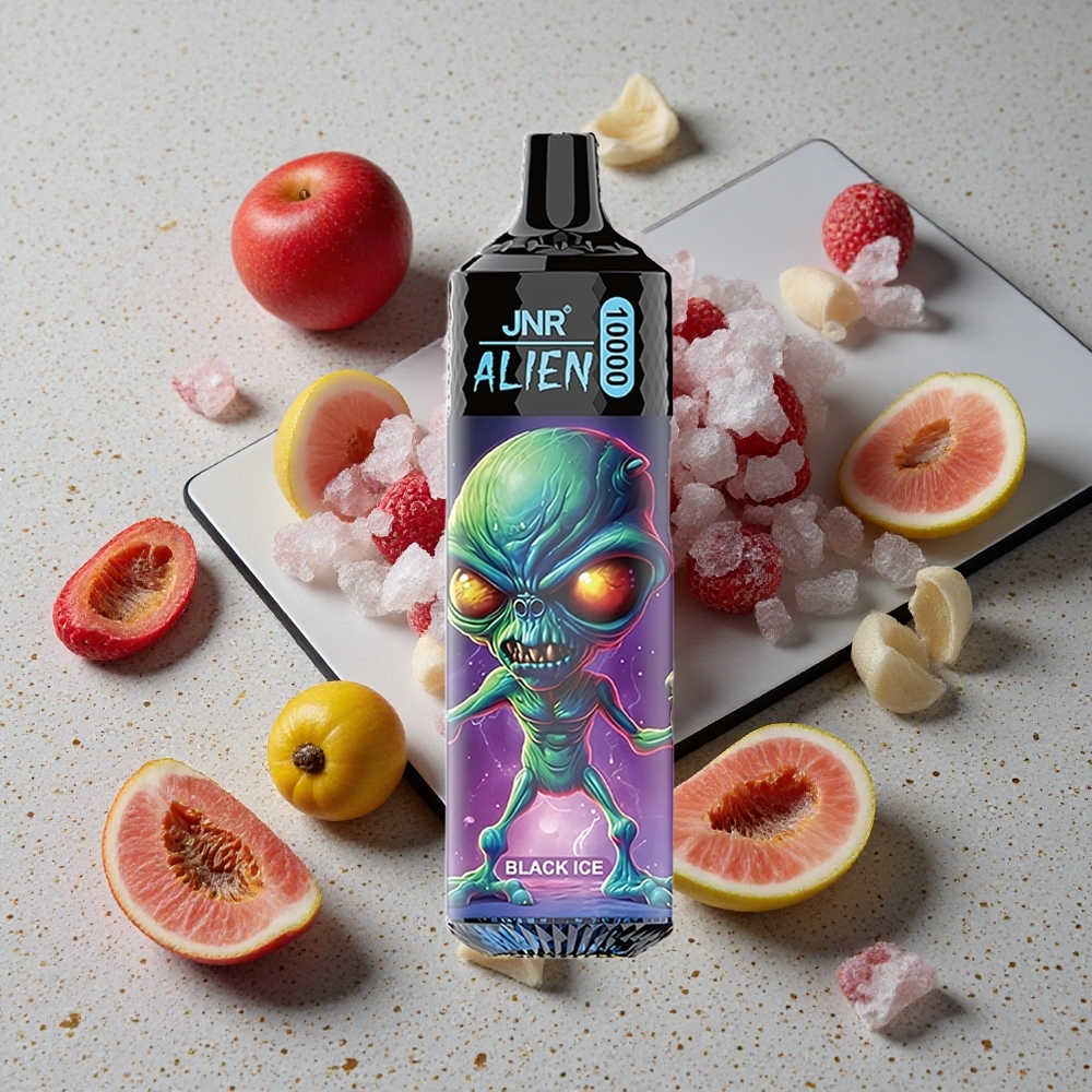 JNR Alien 10000 Puffs LED (RGB) Černý Led Jednorázová Vape
