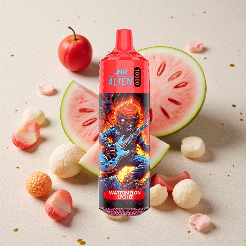 JNR Alien 10000 Puffs Vodní meloun Litchi 850mAh Kapacita Baterie 20ml E-liquid
