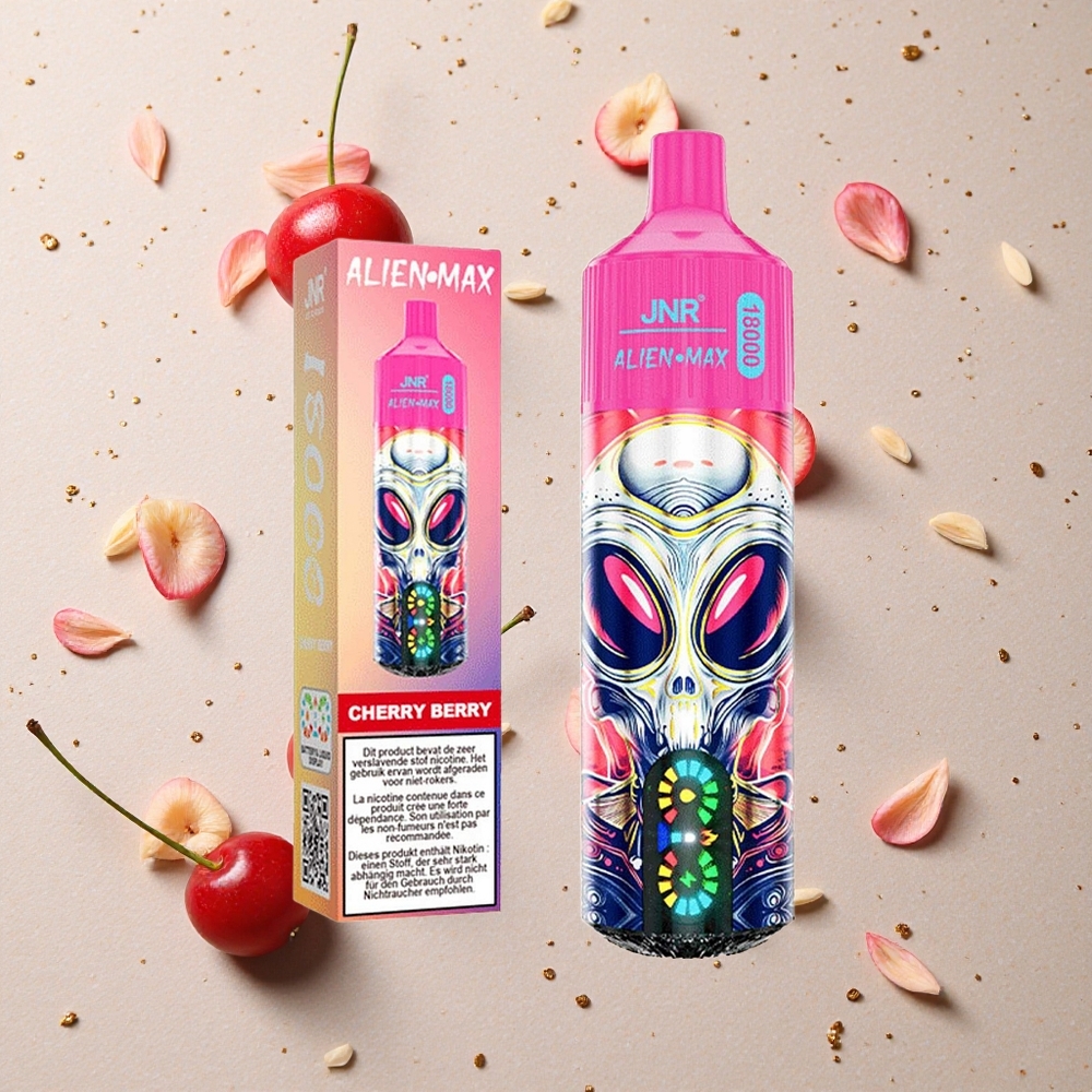 JNR Alien Max 18000 Puffs Třešeň-Bobule Dual Mesh Cívka & 28ml E-liquid
