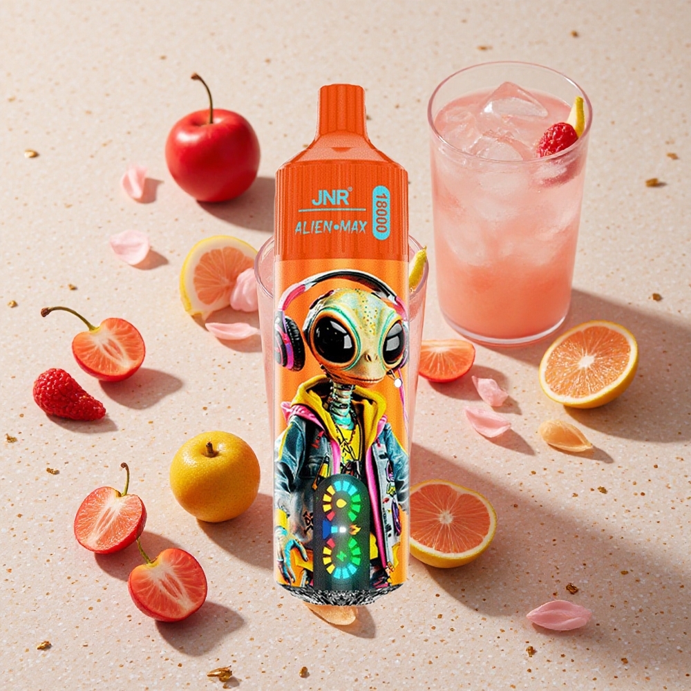 JNR Alien Max 18000 Puffs Šumivá Třešňová Kola 28ml e-liquid a 850mAh baterie