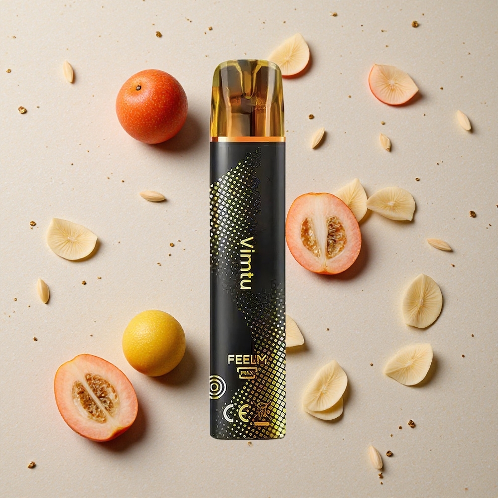 JNR Black&Golden 600+200 Puffs 550mAh Bez nabíjení Jednorázová Vape Vimtu