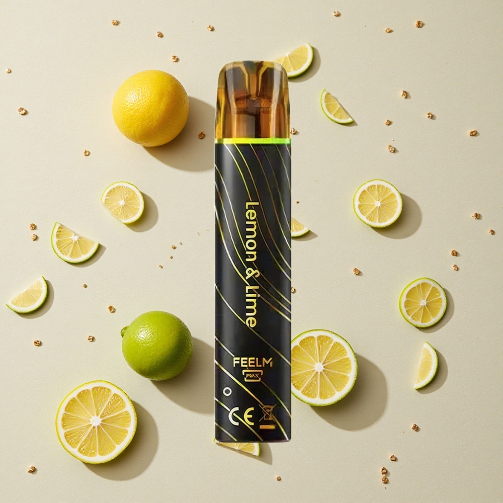 JNR Black&Golden 600+200 Puffs Jednorázová Vape Citrón & Limetka 550mAh 2ml