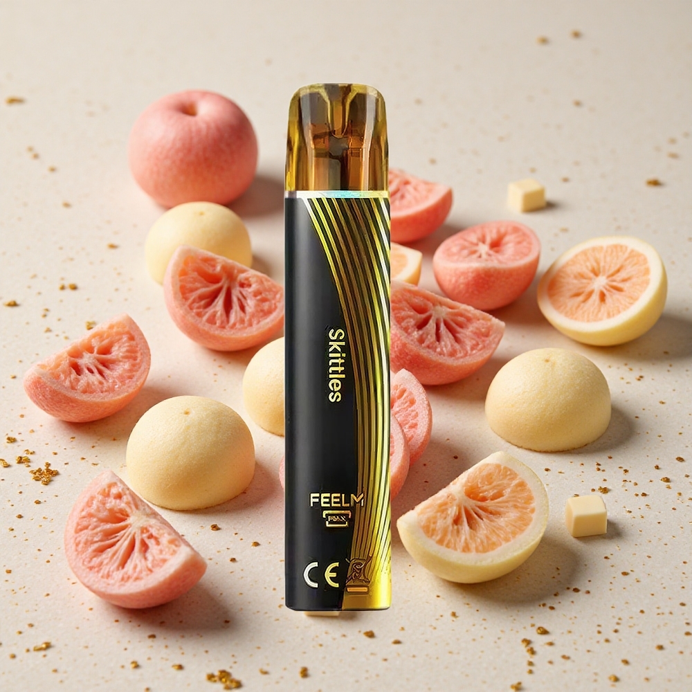 JNR Black&Golden 600+200 Puffs Jednorázová Vape Duha 550mAh Bez Nabíjení 2ml