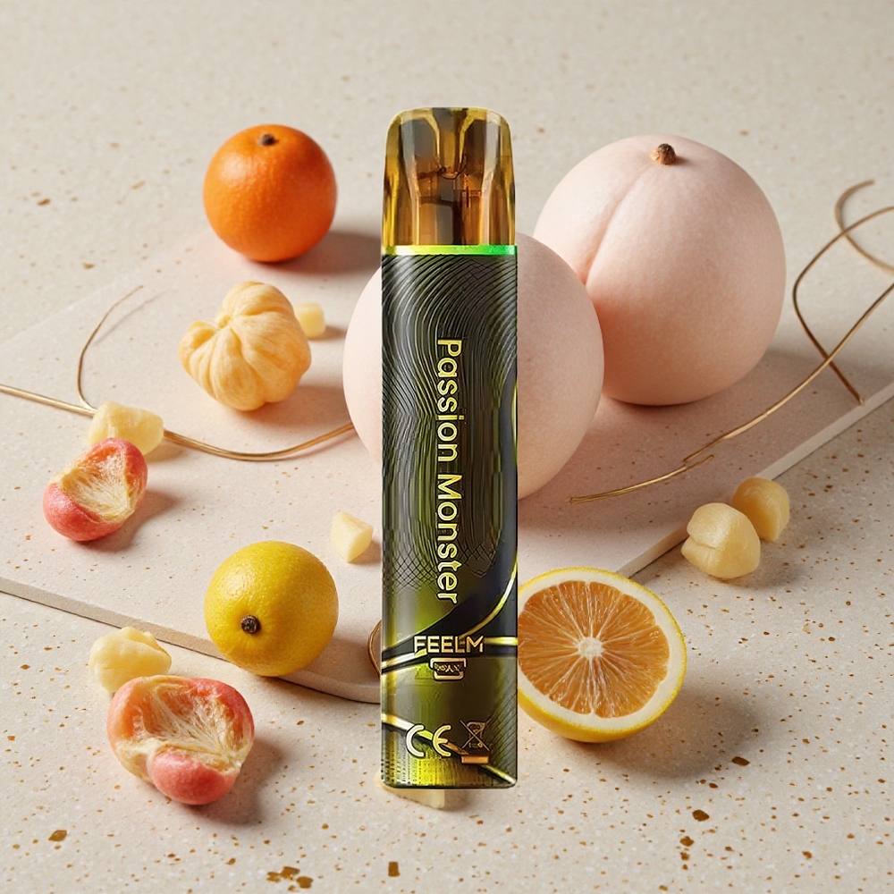 JNR Black&Golden 600+200 Puffs Passion Monster 2ml E-Liquid 2% Nikotinu