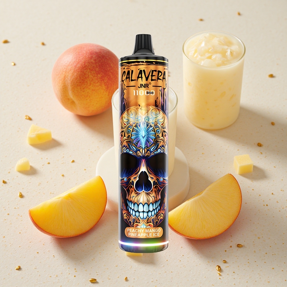 JNR Calavera 11000 Puffs Broskev Mango Ananas Led 850 mAh 21ml