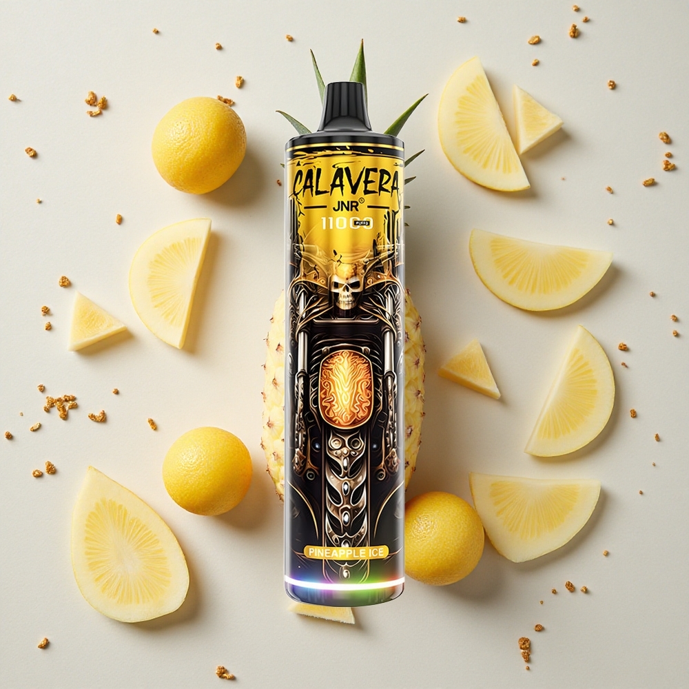 JNR Calavera 11000 Puffs Jednorázová Vape Ananasový Led 850 mAh 21ml