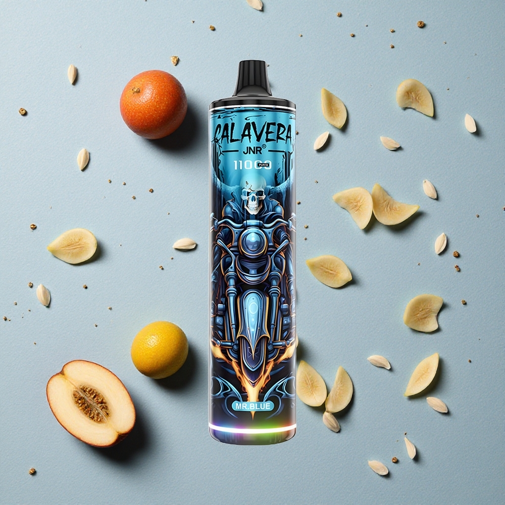 JNR Calavera 11000 Puffs Modrý Typ-C nabíjecí port 1.0ohm Mesh Cívka