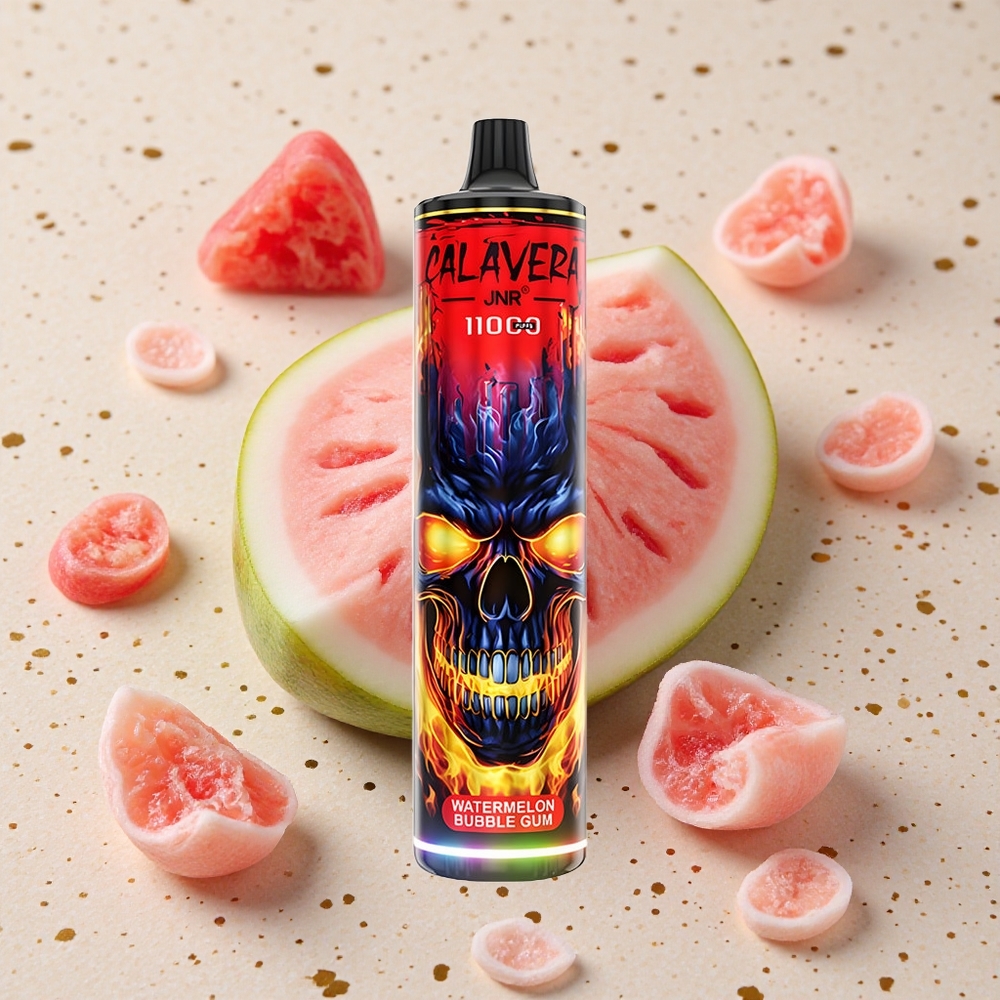 JNR Calavera 11000 Puffs Vodní meloun Bubble Gum 21ml Kapacita E-liquidu 850 mAh Kapacita Baterie