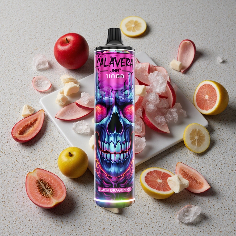 JNR Calavera 11000 Puffs Černý Drahý Led 850 mAh 21 ml
