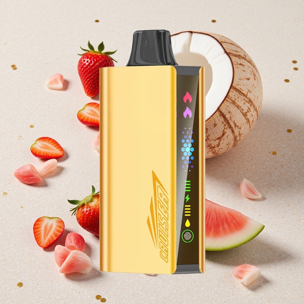 JNR Cruiser 12000 Puffs Jahoda Kokos Vodní Meloun Vestavěná 3500 mAh Baterie 25ml E-liquid