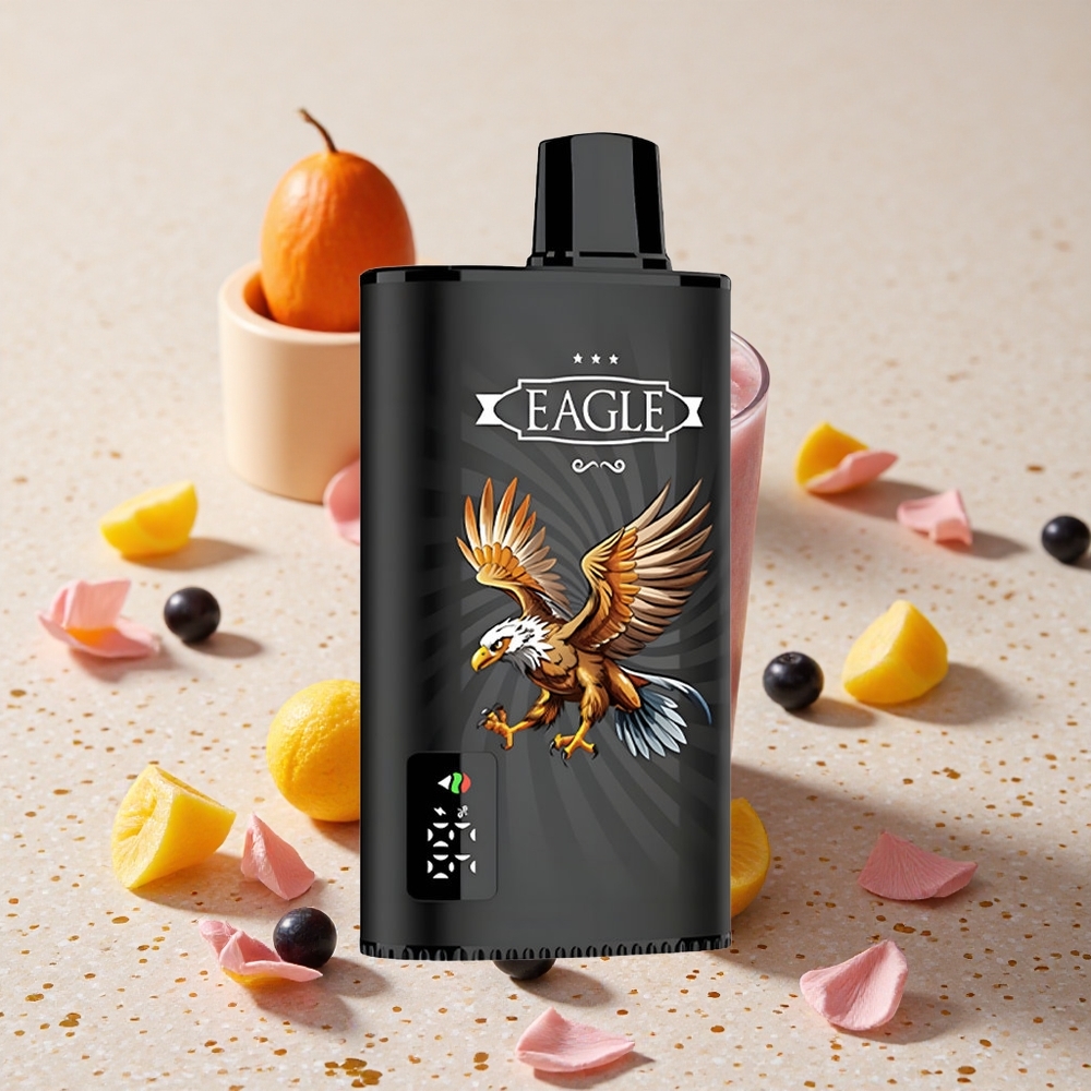 JNR EAGLE Smart 23000 Puffs Blackberry Mango Ledová s Digitální Displej a 25ml e-Liquid Capacity
