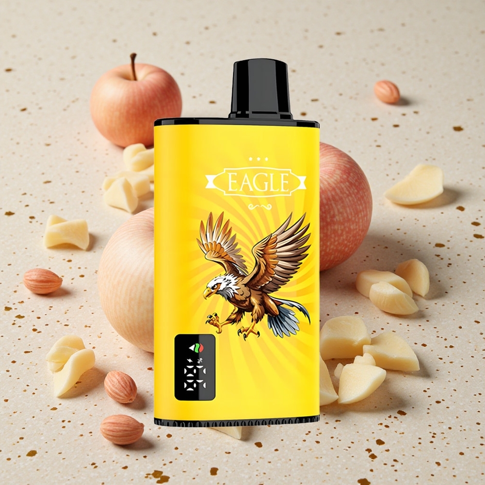 JNR EAGLE Smart 23000 Puffs Dvojité jablko Digitální displej Nastavitelný průtok vzduchu
