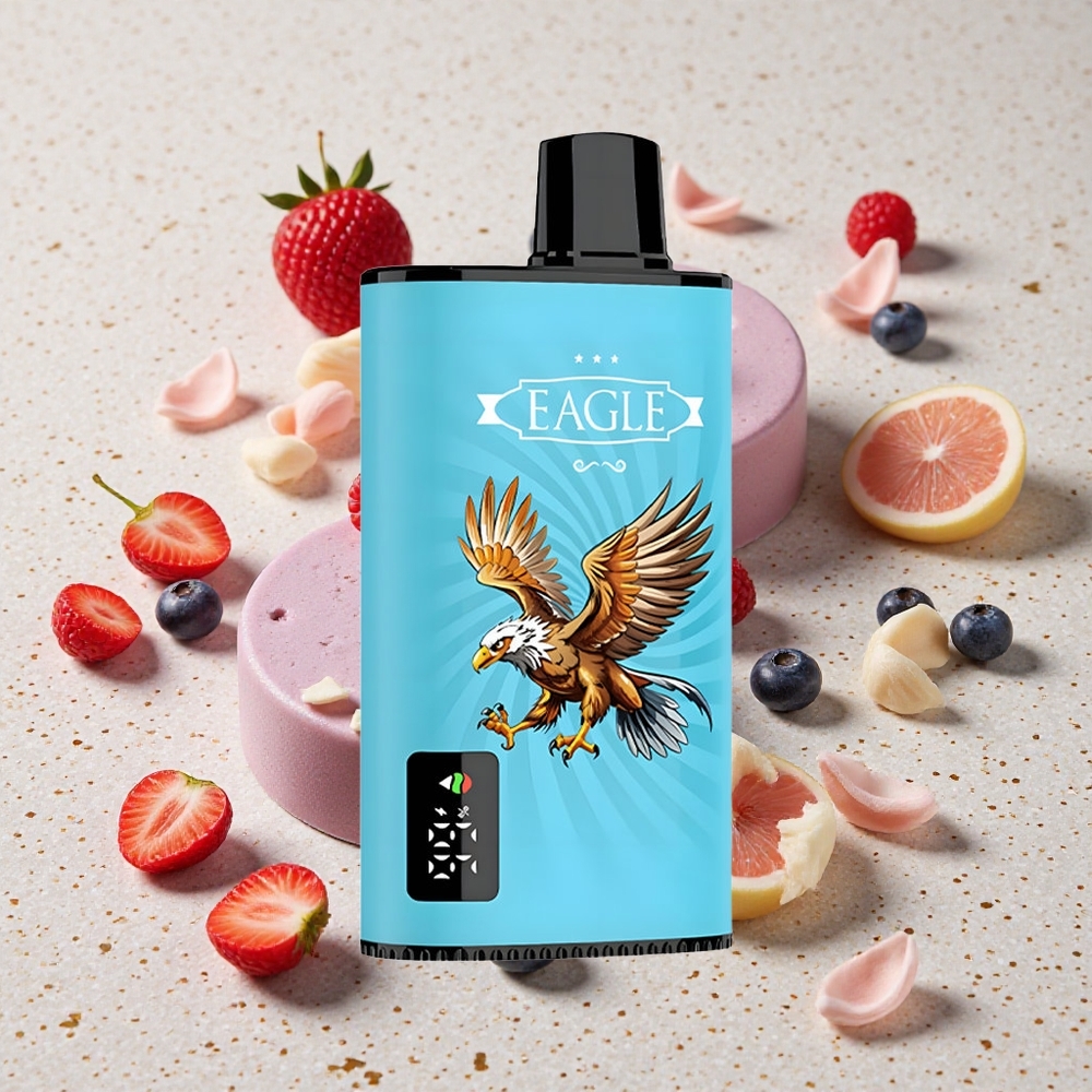 JNR EAGLE Smart 23000 Puffs Jednorázová Vape Borůvka Kyselá Malina Digitální Displej 25ml Kapacita E-liquidu