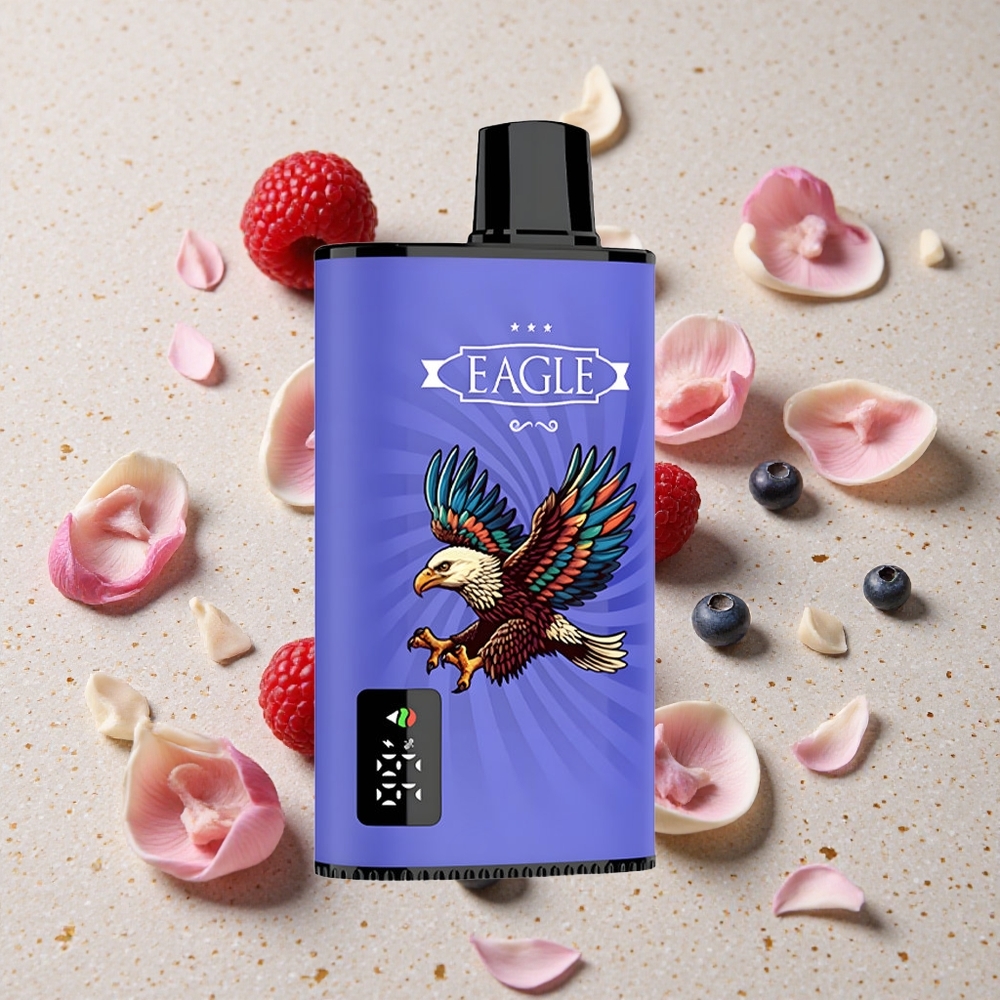 JNR EAGLE Smart 23000 Puffs Jednorázová Vape Borůvka Malina Třešeň Digitální Displej Nastavitelný Průtok Vzduchu