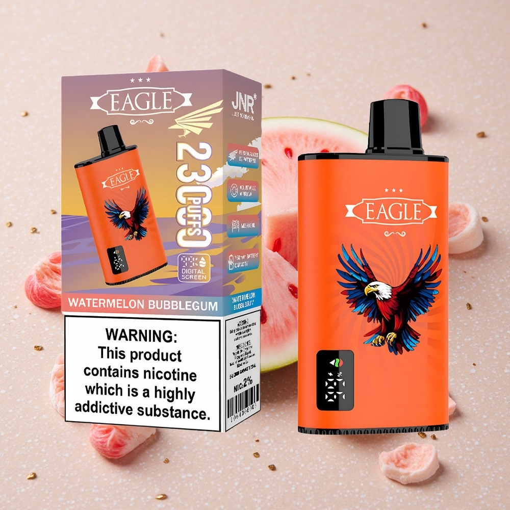 JNR EAGLE Smart 23000 Puffs Jednorázová Vape Vodní Meloun Bubblegum 25ml Kapacita e-Kapaliny 750mAh Kapacita Baterie