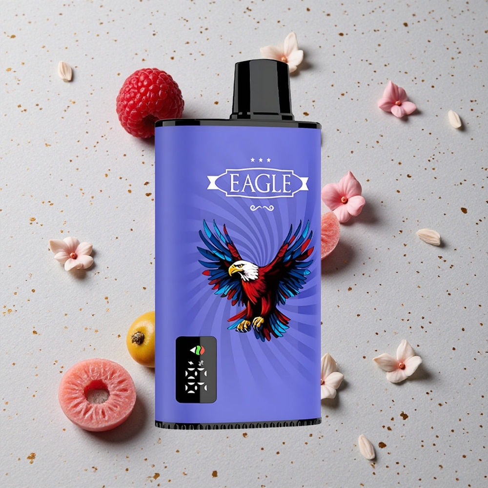JNR EAGLE Smart 23000 Puffs Modrá Malina Třešeň Digitální Displej 25ml Kapacita E-liquidu